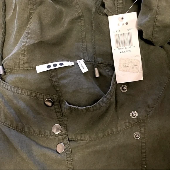 Three Dots Cool Cargo Jacket NWT Size XL - Picture 11 of 13